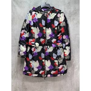 Emporio Armani Black Abstract Pattern Hooded Zip